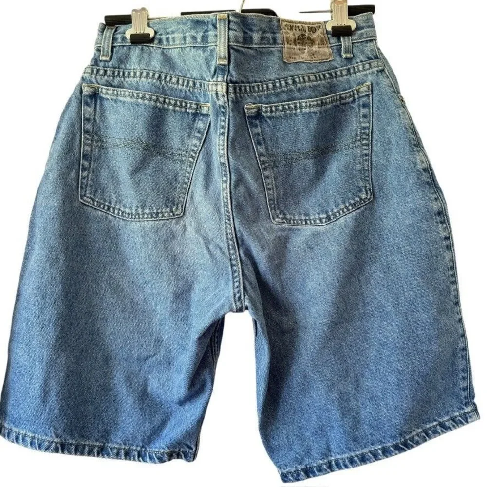 Vintage Bugle Boy 750 Shorts Men's 32W Blue Denim Medium Wash 5-Pockets Cotton